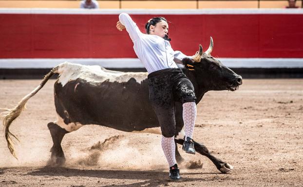 Sara Ávila durante una de sus actuaciones. 