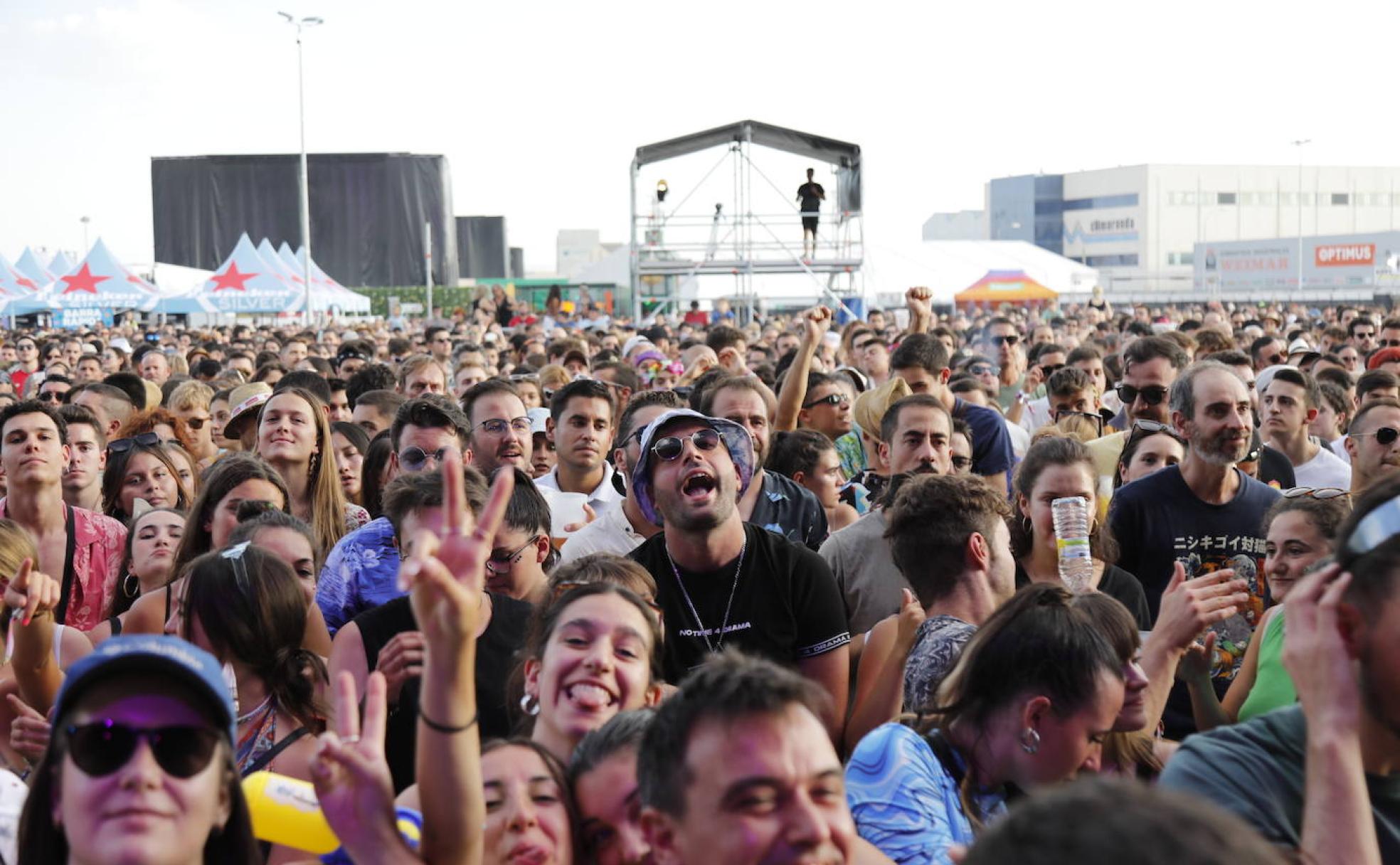 Cientos de personas, en el festivl Sonorama Ribera de este año. 