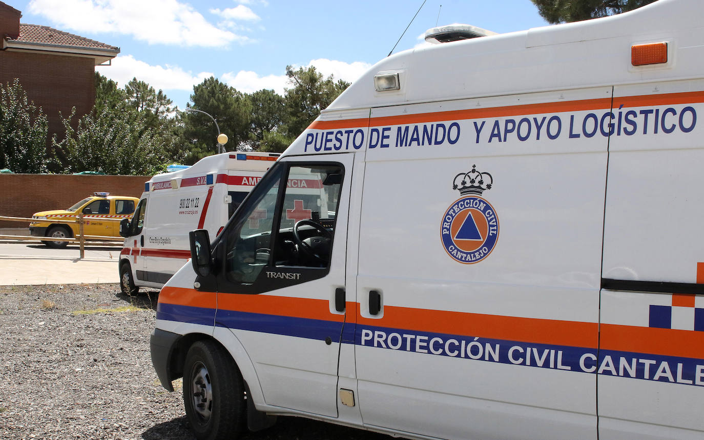 Dispositivo de búsqueda del joven desaparecido en Cantalejo. FOTO ANTONIO DE TORRE