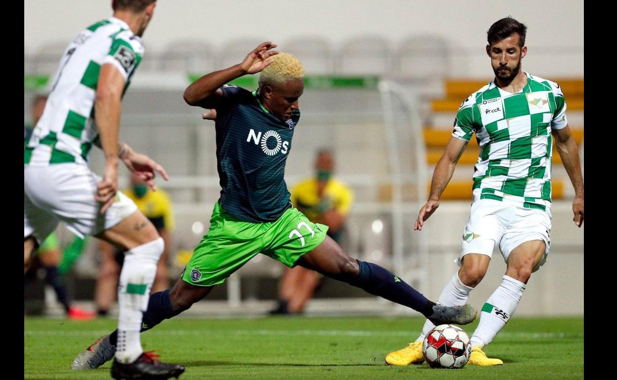 Jovane Cabral, en un partido con el Sporting de Portugal. 