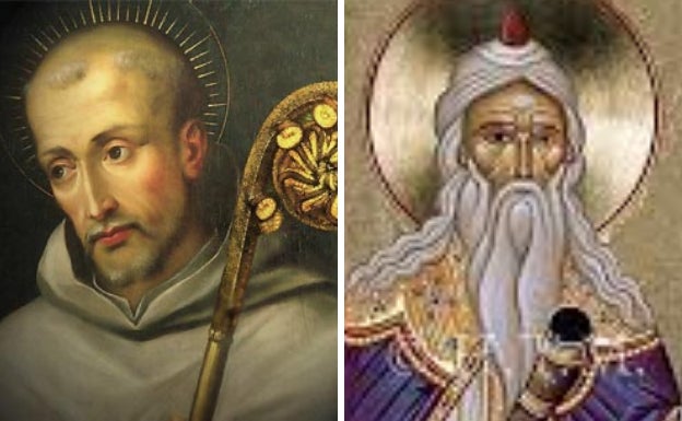 San Bernardo de Claraval y San Samuel profeta.