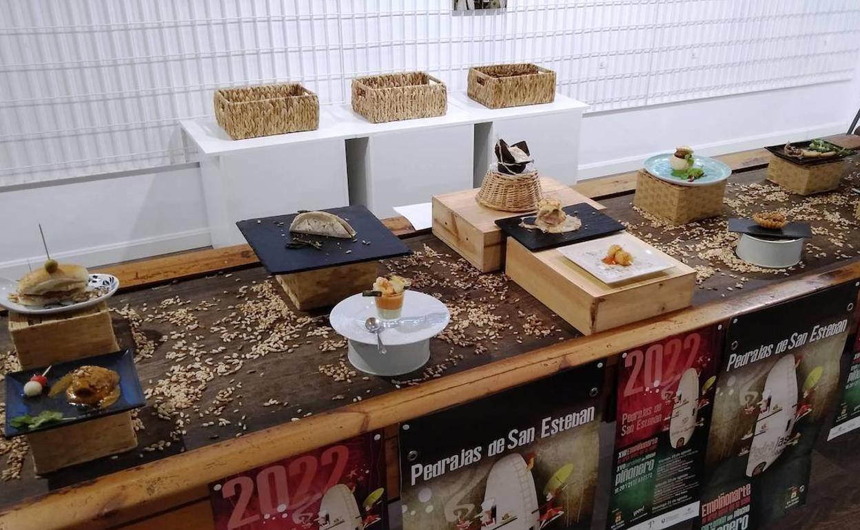 Todos los pincho el día de la presentación del XVII Certamen del Pincho Piñonero. 