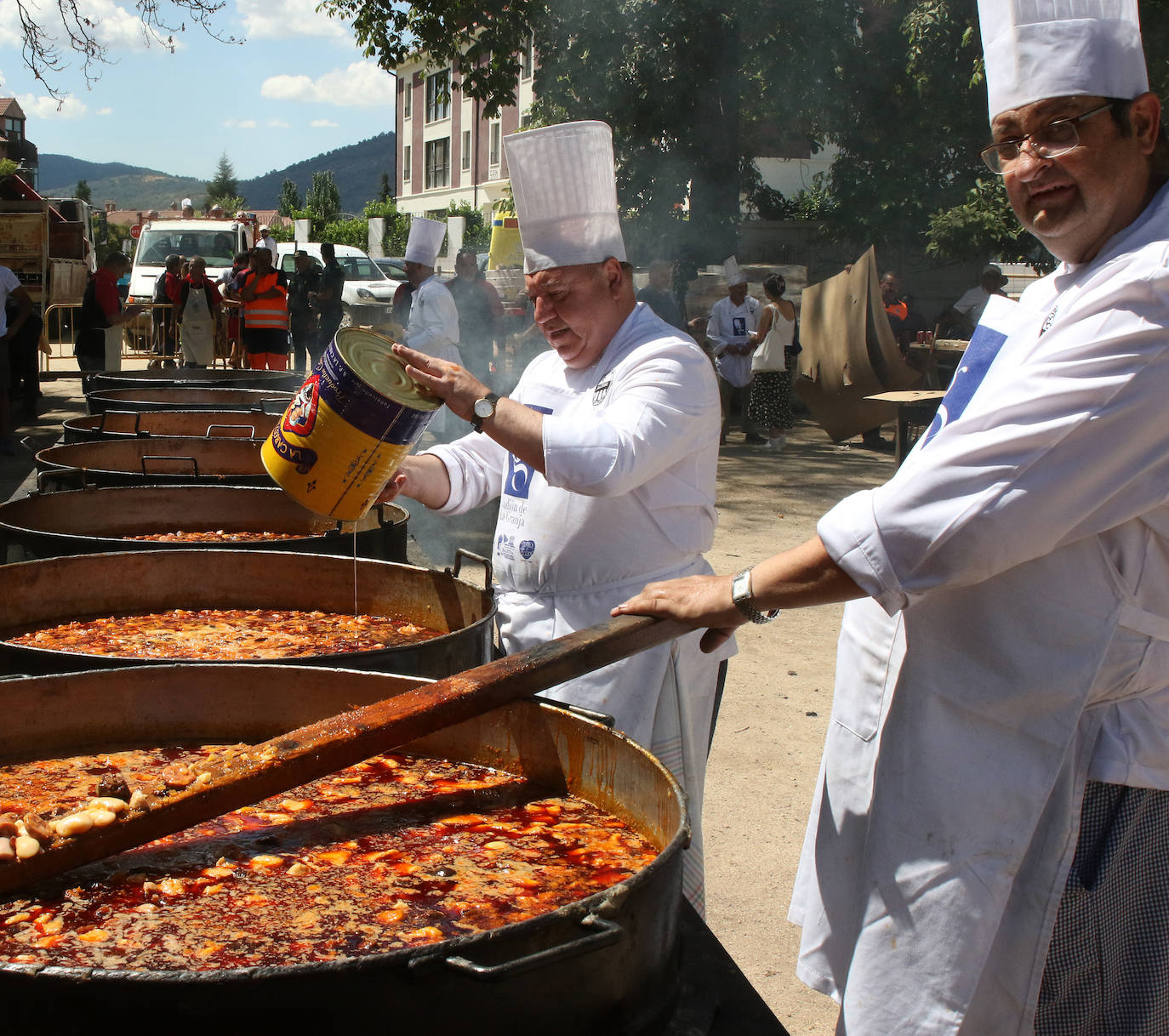 Tradicional judiada en las fiestas de La Granja de San Ildefonso. 