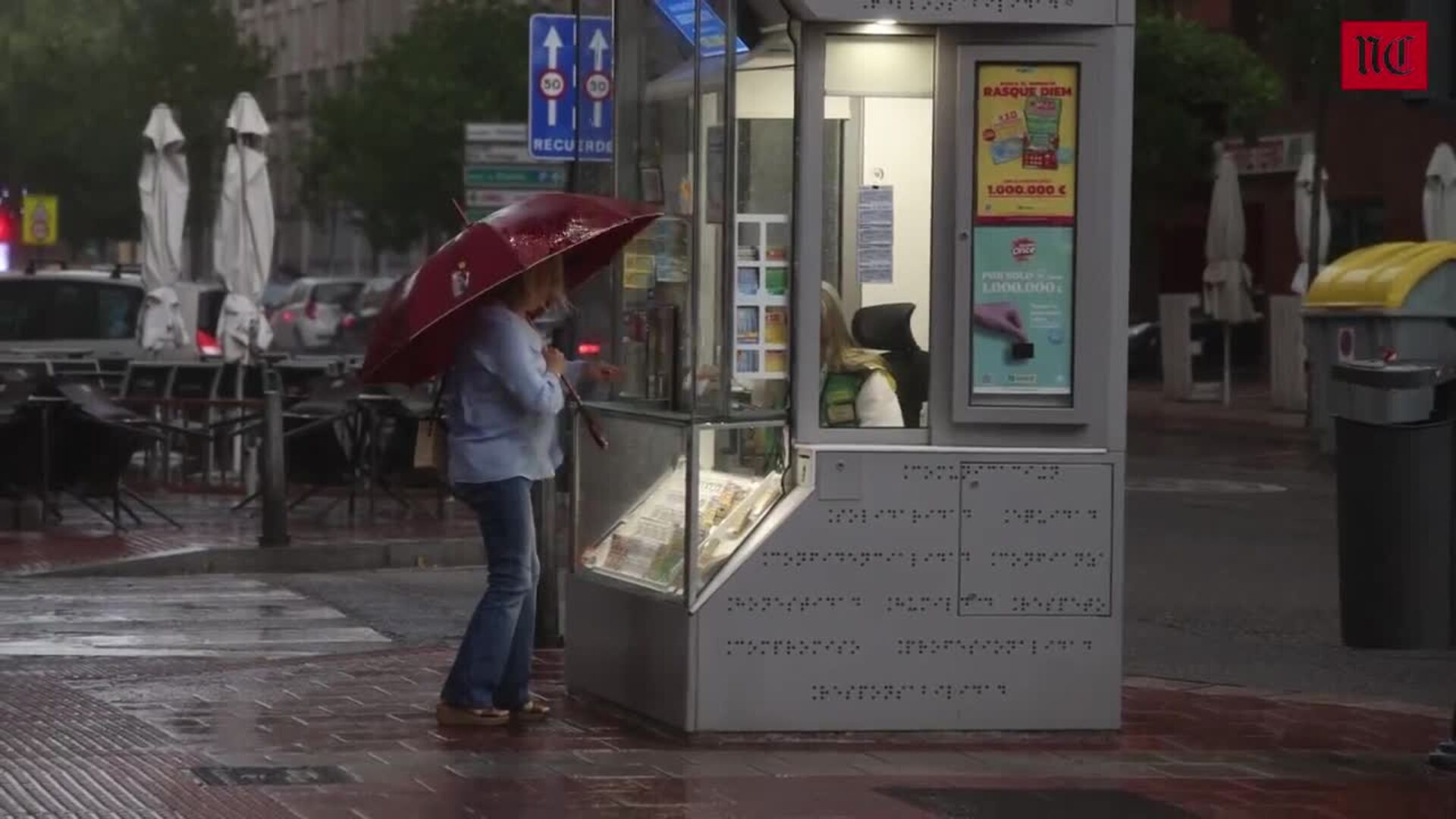 Una fuerte tormenta deja dos litros por metro cuadrado en Valladolid