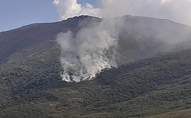 Incendio en Martín Muñoz de Ayllón.