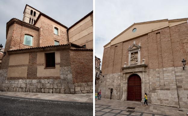 La iglesia de San Martín, desde dos perspectivas diferentes 