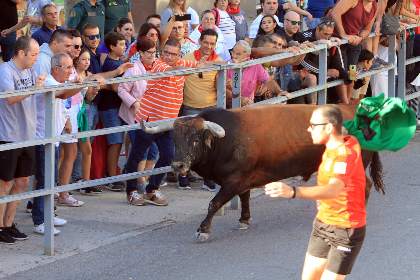 Encierro por las calles de Cuéllar.