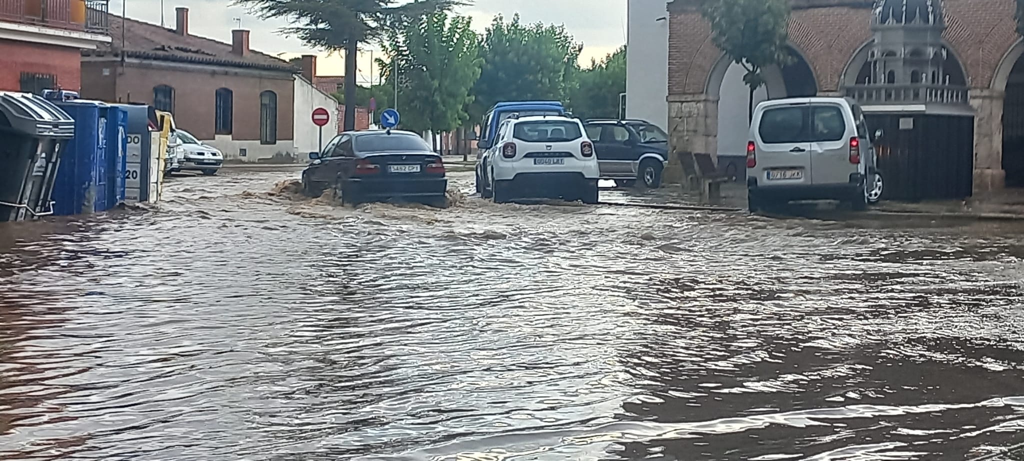 Fotos: La tormenta descarga granizo y anega calles en La Seca