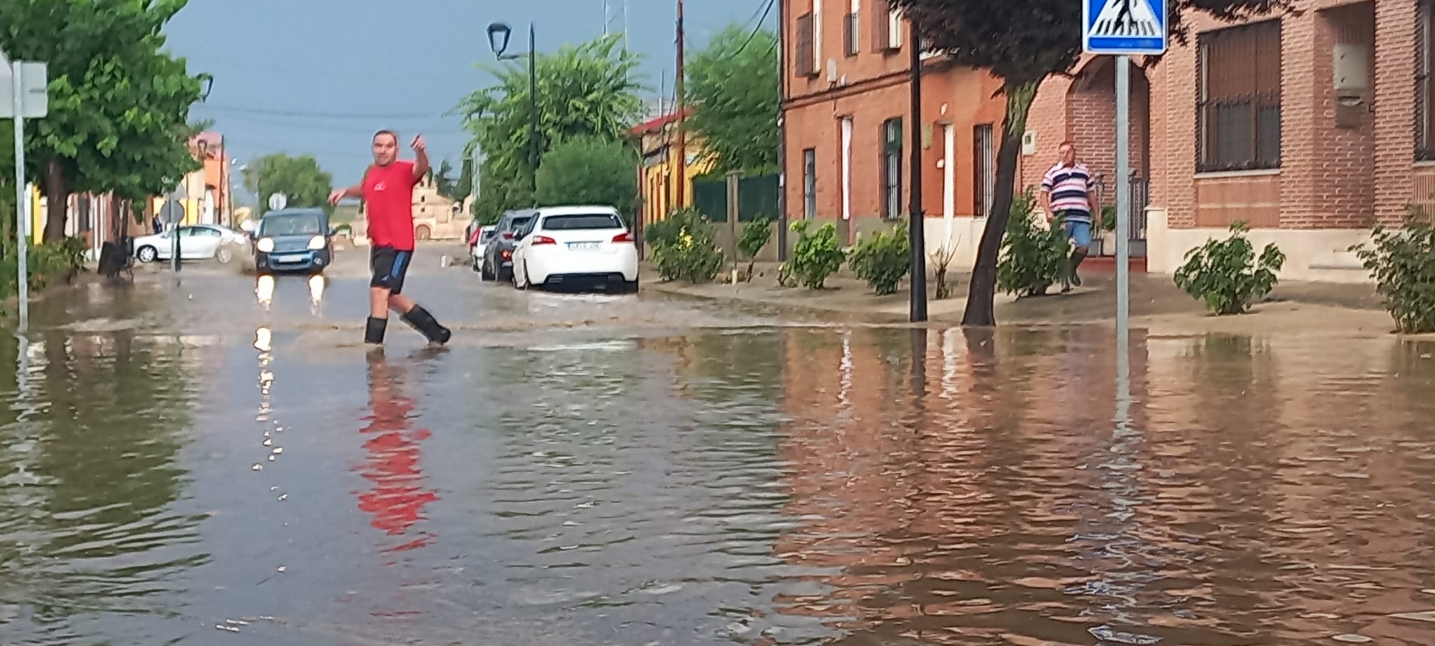 Fotos: La tormenta descarga granizo y anega calles en La Seca