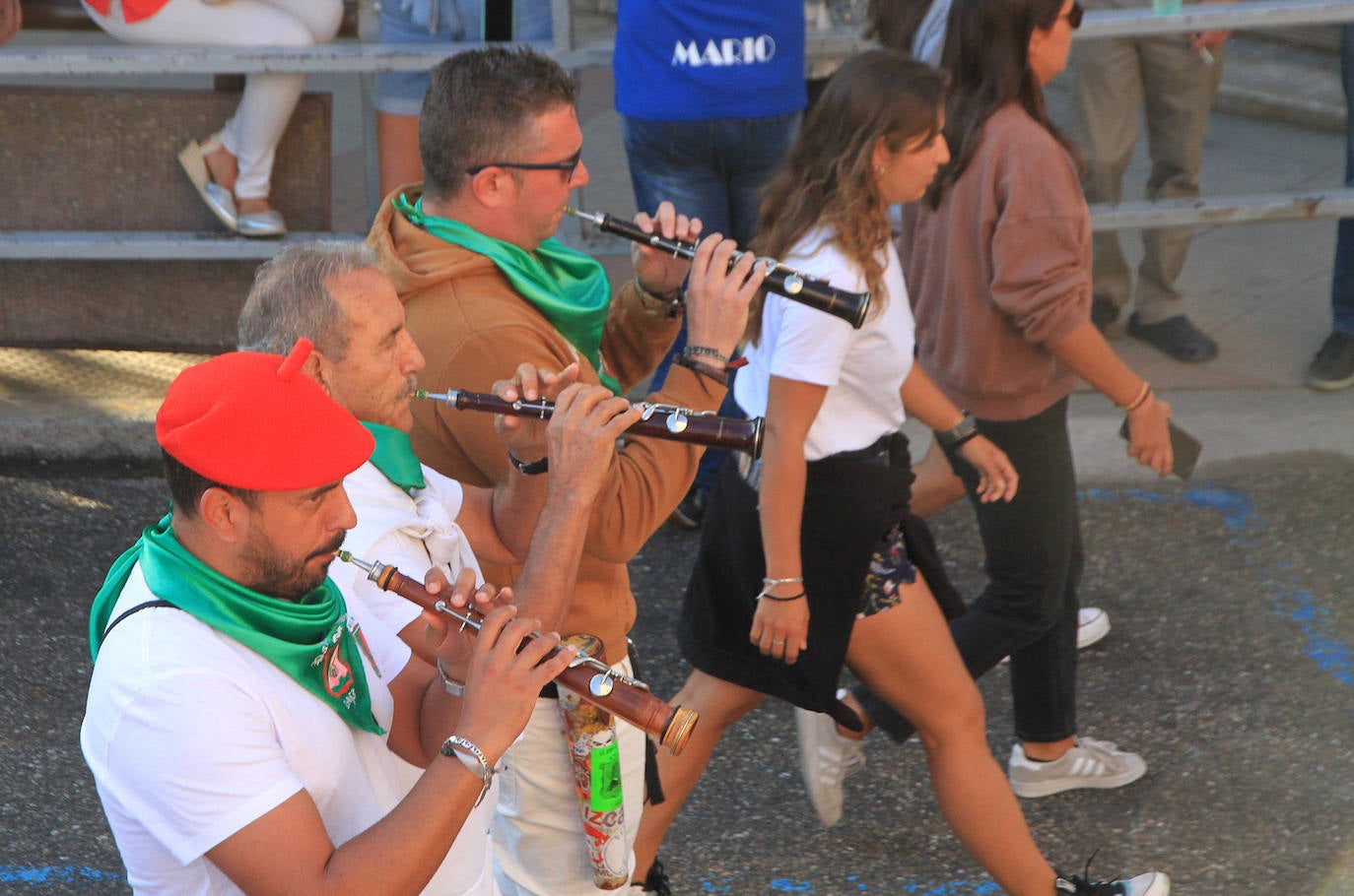 Encierro del martes en las fiestas de Cuéllar.