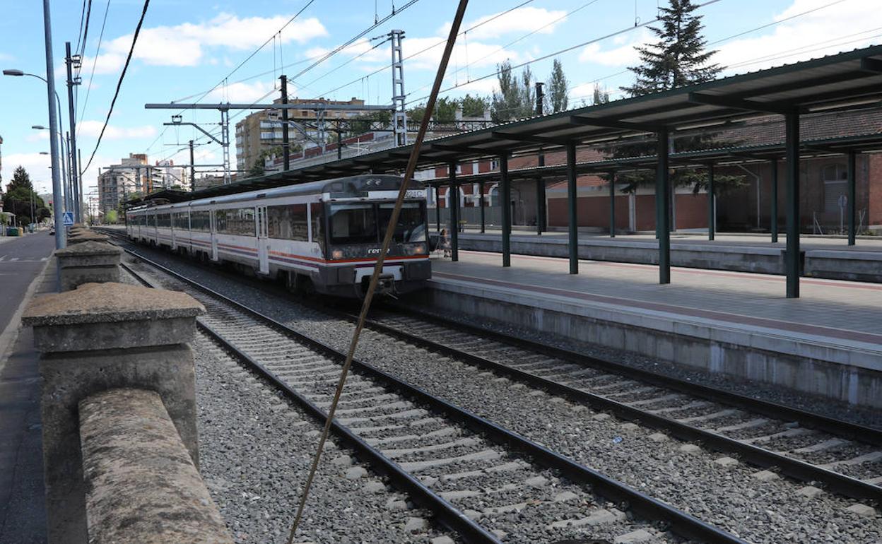 Estación ferroviaria de Palencia. 