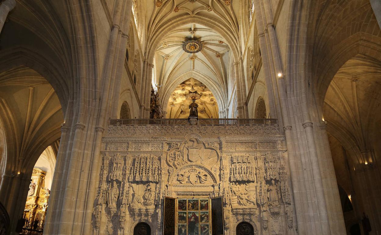 Trascoro de la Catedral de Palencia donde se celebrarán las misas.