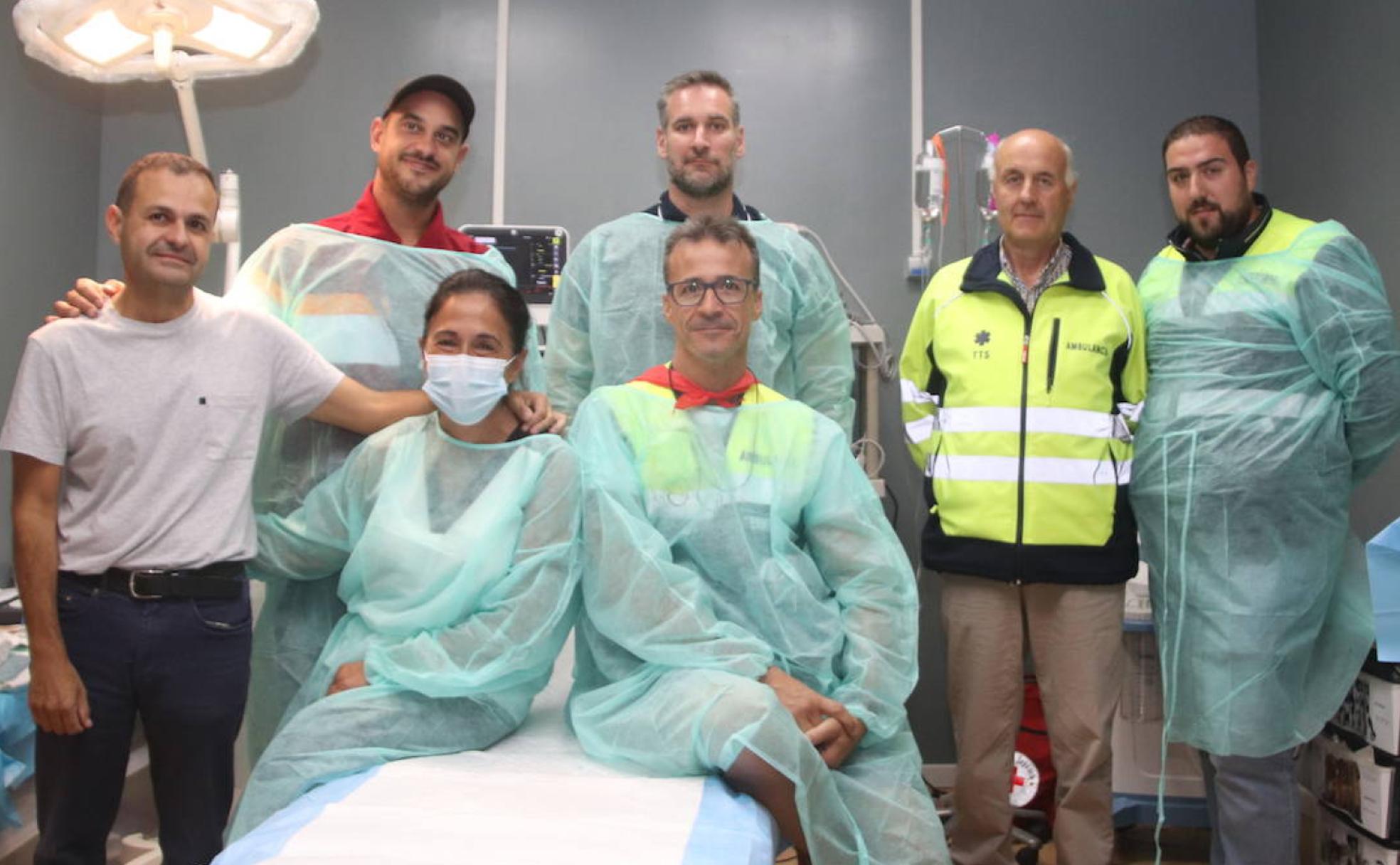 El equipo médico