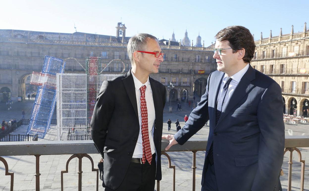 Ricardo Rivero y Alfonso Fernández Mañueco. 