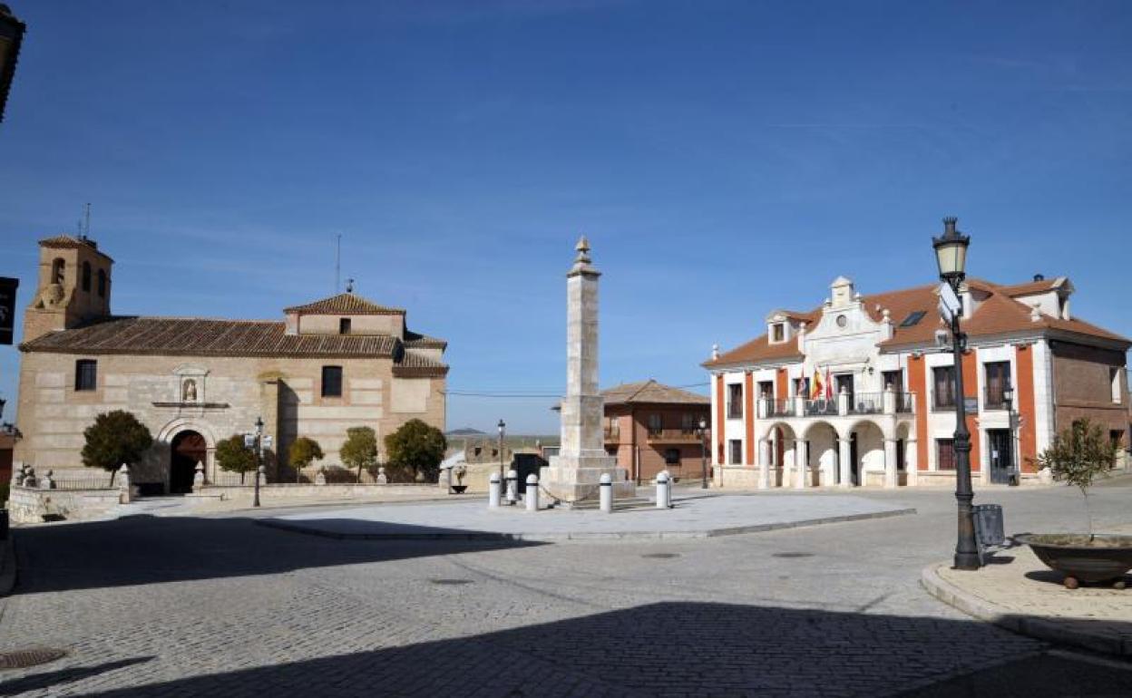 Centro histórico de Villalar de los Comuneros, que ha ganado en torno a 50 vecinos en los últimos años. 