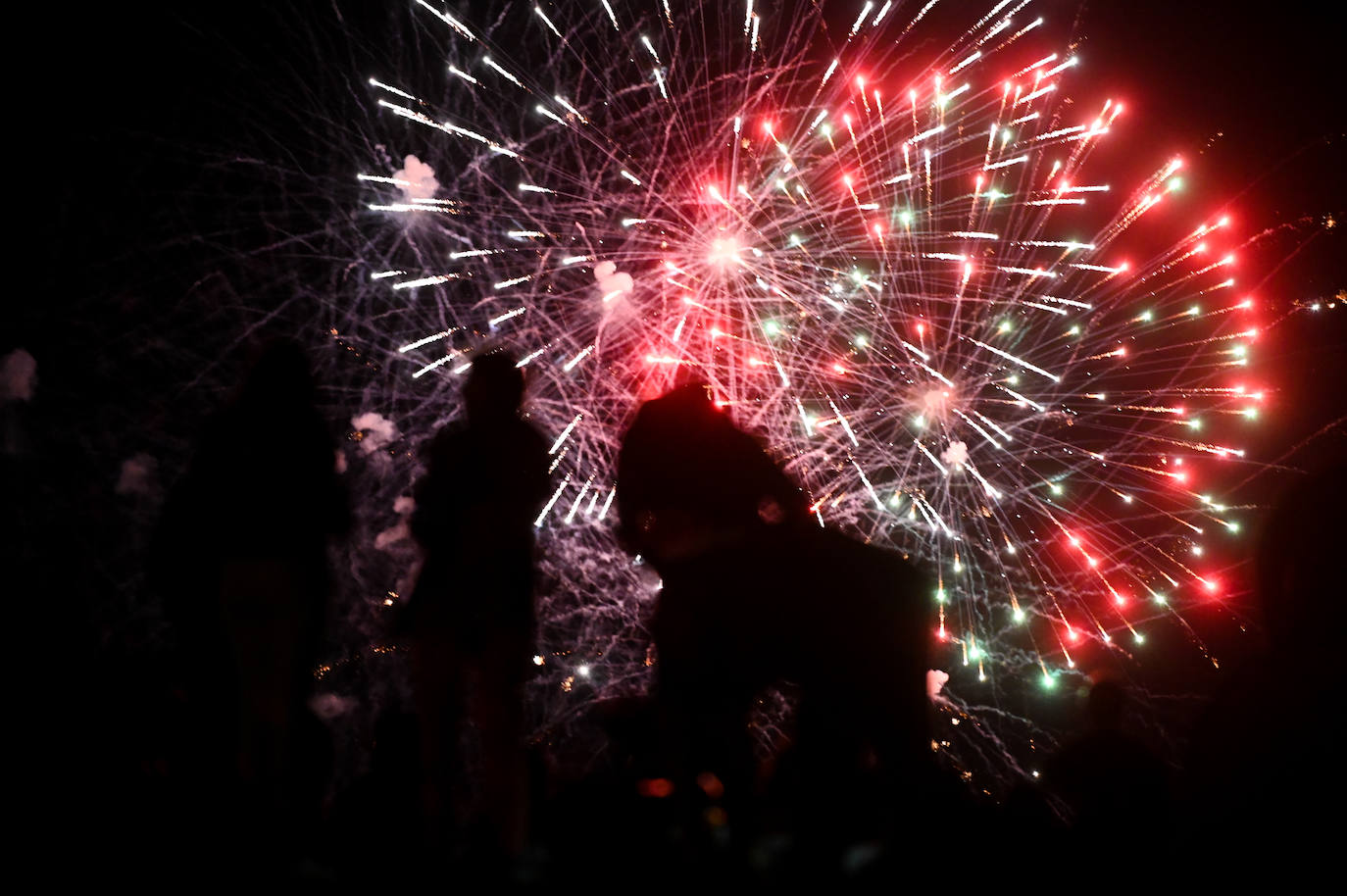 Fotos: Los fuegos artificiales del miécoles, en imágenes