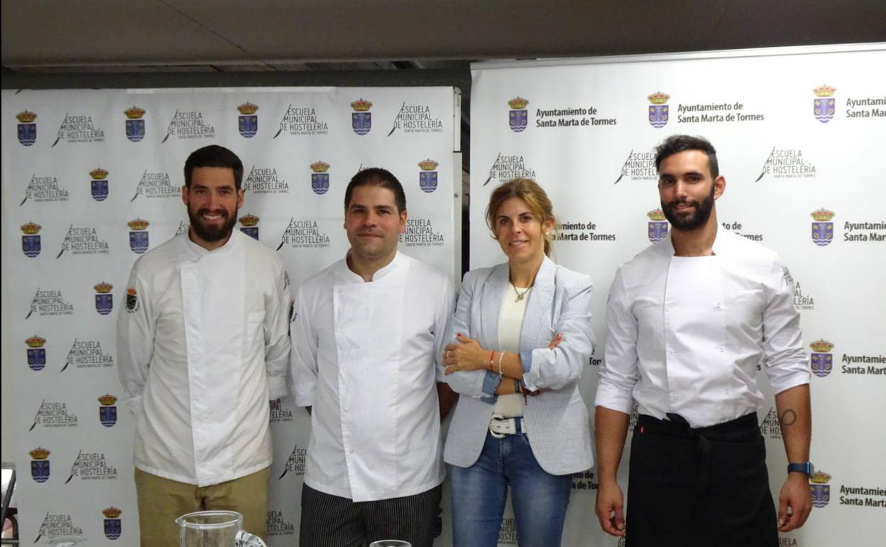 Adrián Casado, Chabela de la Torre, Daniel Toranzo y Nicolás Zurdo.