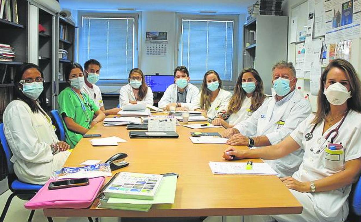 Equipo de hematología, del Hospital General de Segovia. 