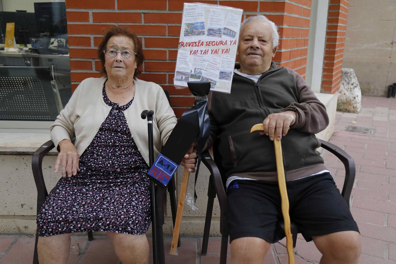 Concentración convocada por A11 Pasos este lunes en Peñafiel.