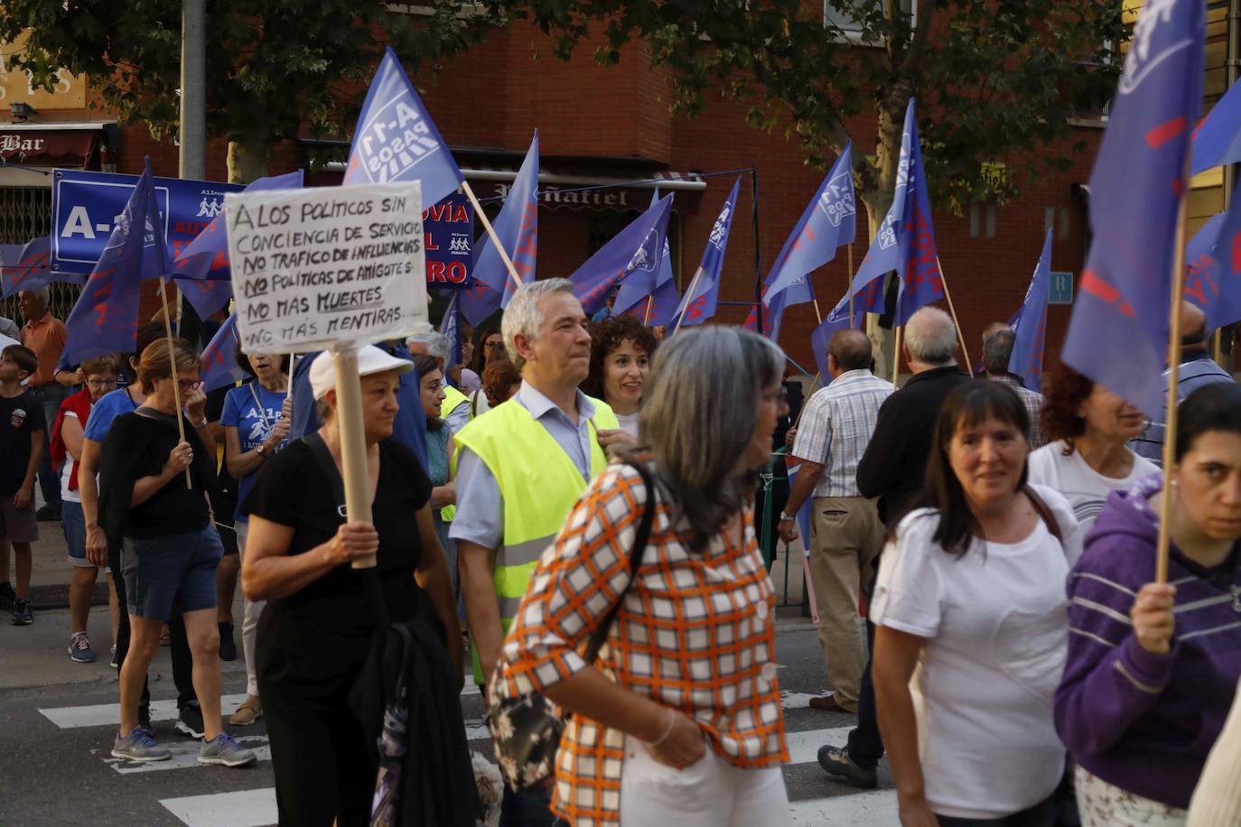 Concentración convocada por A11 Pasos este lunes en Peñafiel.