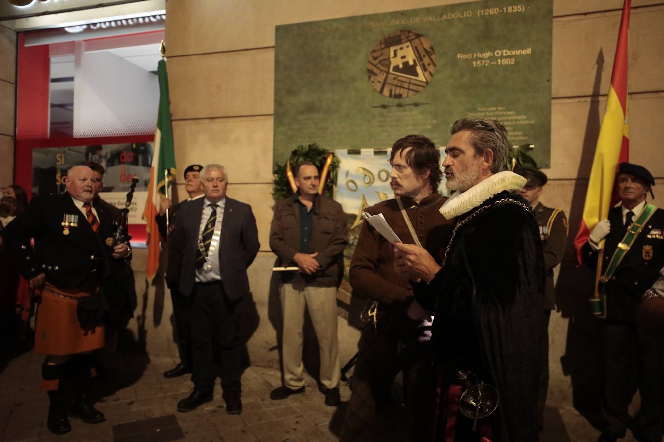 Fotos: Homenaje al héroe irlandés Red Hugh O&#039;Donnell en Valladolid