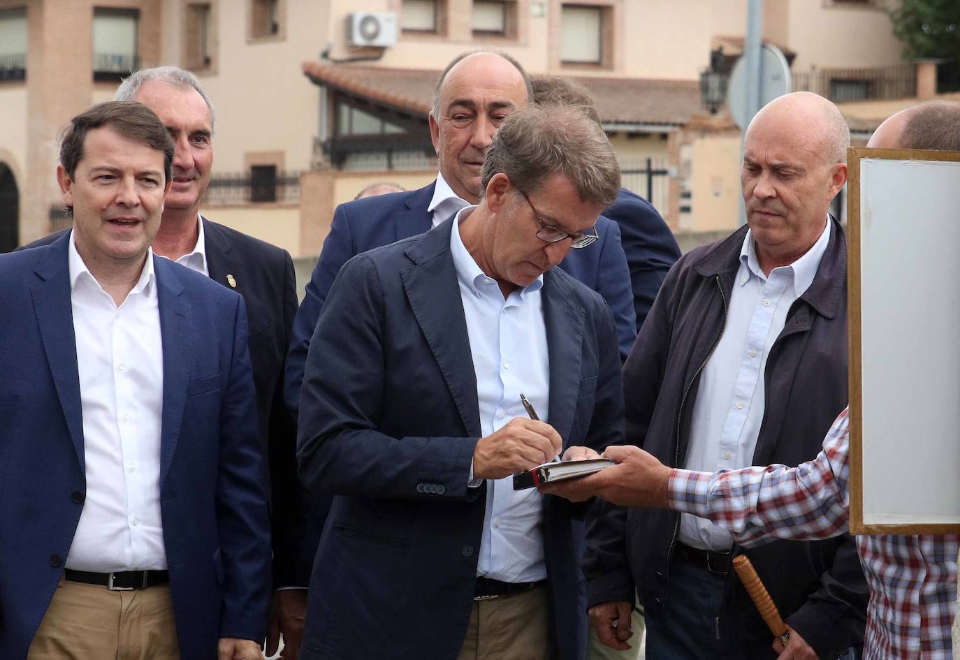 Alberto Núñez Feijoo y Alfonso Fernández Mañueco en Segovia 