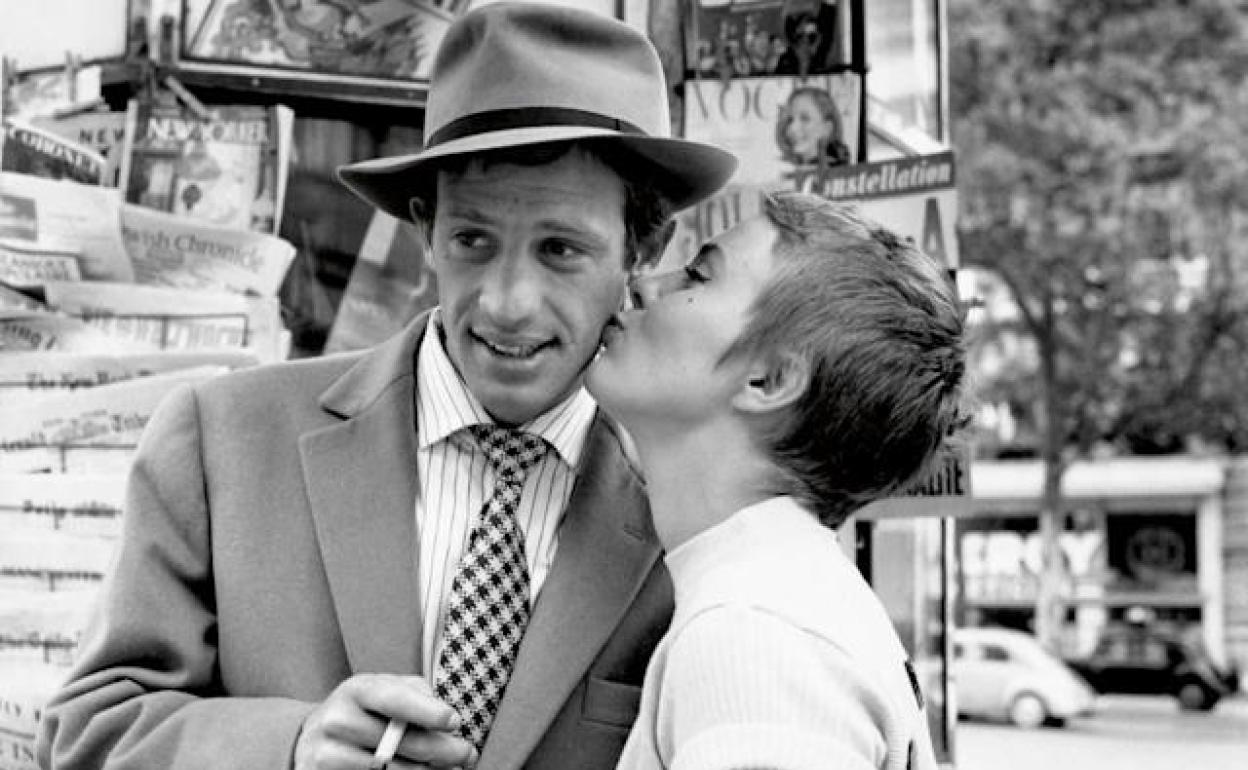 Jean-Paul Belmondo y Jean Seberg, en 'Al final de la escapada'. 