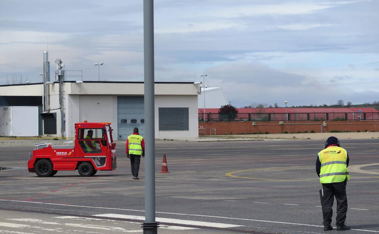 Instalaciones del aeropuerto de León. 
