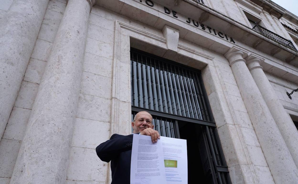 Francisco Igea, el día de la presentación de su denuncia. 