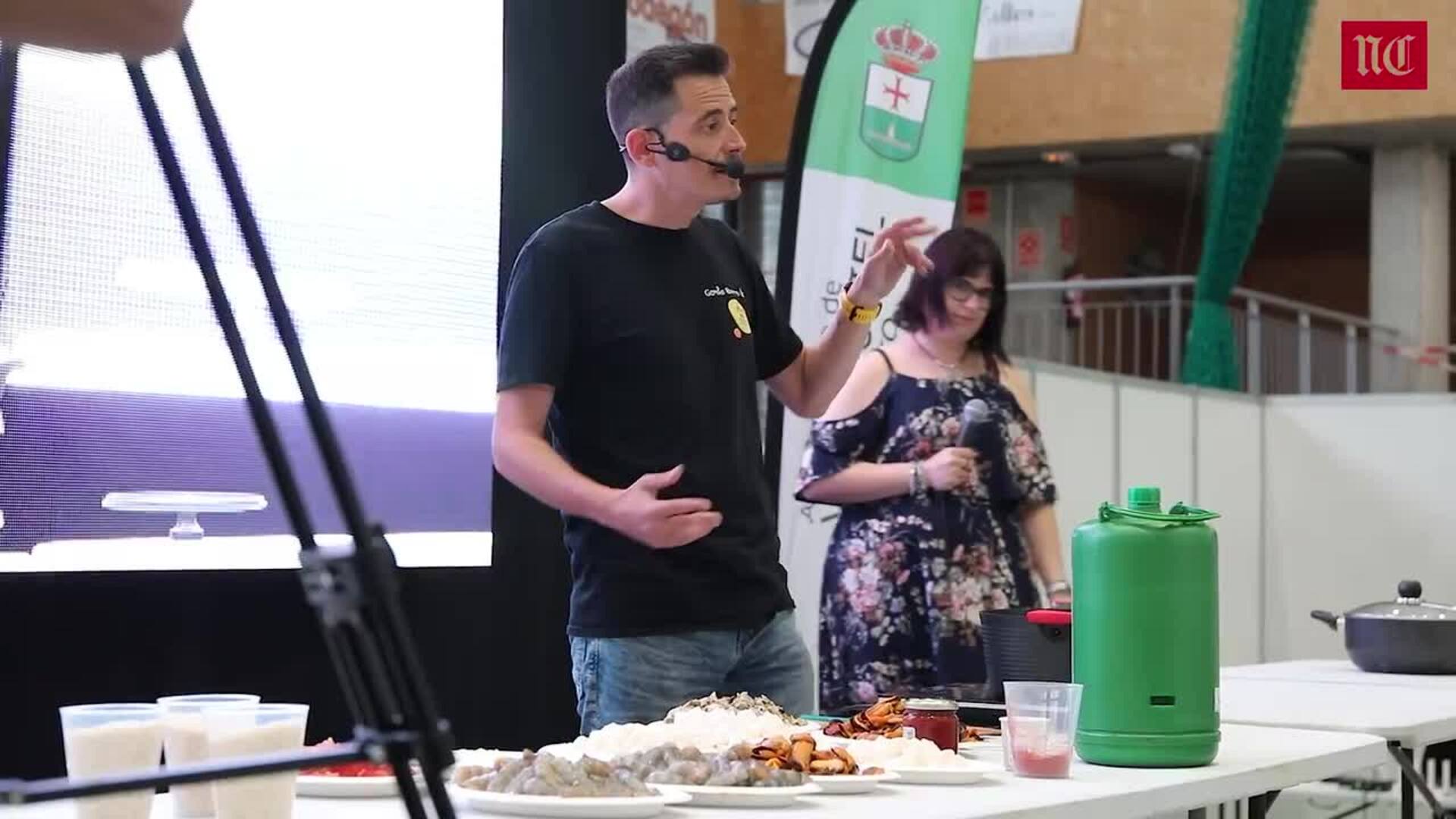 El cocinero vasco Gorka Barredo ofrece una Showcooking en el pabellón de Villamuriel