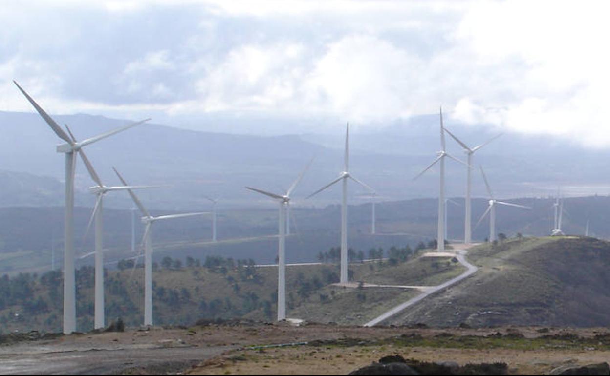 Parque eólico de Iberdrola en la provincia de Burgos. 