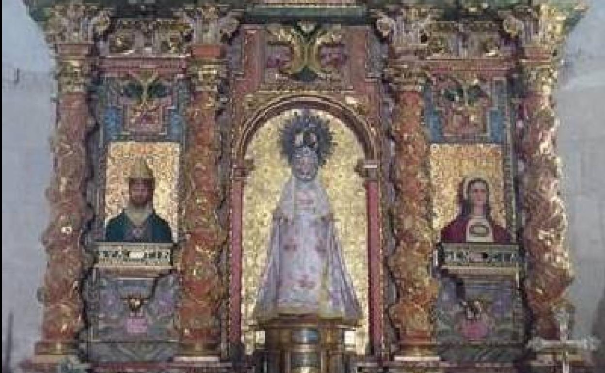 Detalle del retablo. 