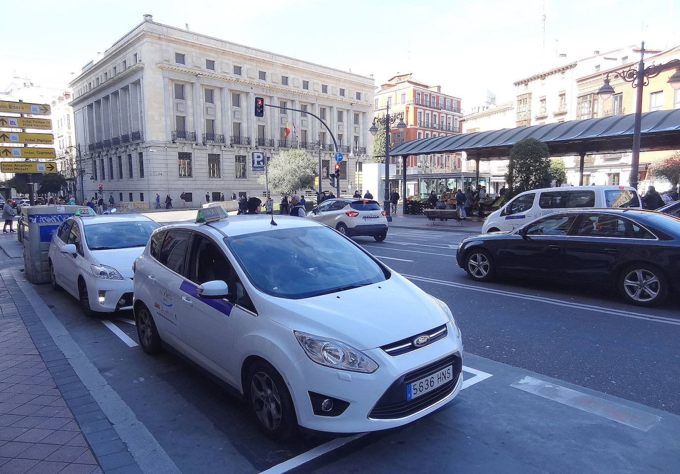 Parada de taxis de la plaza de España.