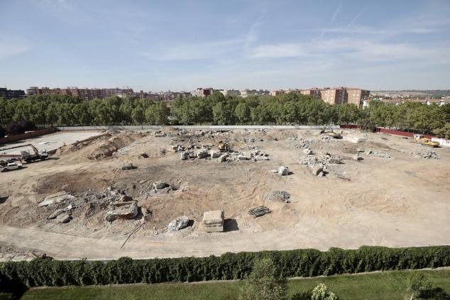 Fotos: Paisaje de grúas y excavadoras en el barrio de Viveros