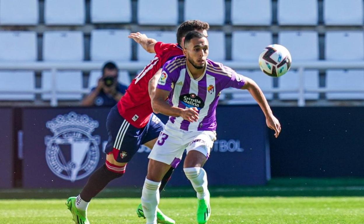 Anuar, durante el partido amistoso frente a Osasuna.