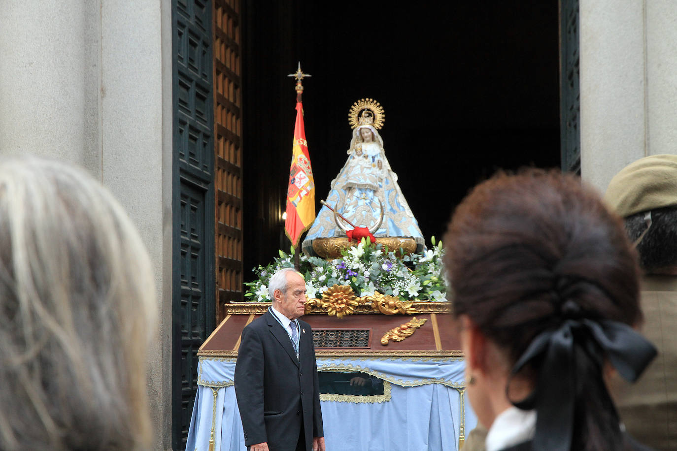 Bajada de la Virgen de la Fuencisla, desde la Catedral hasta su santuario.