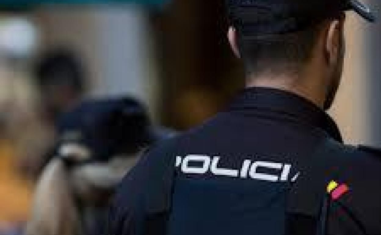 Dos agentes de la Policía Nacional. 