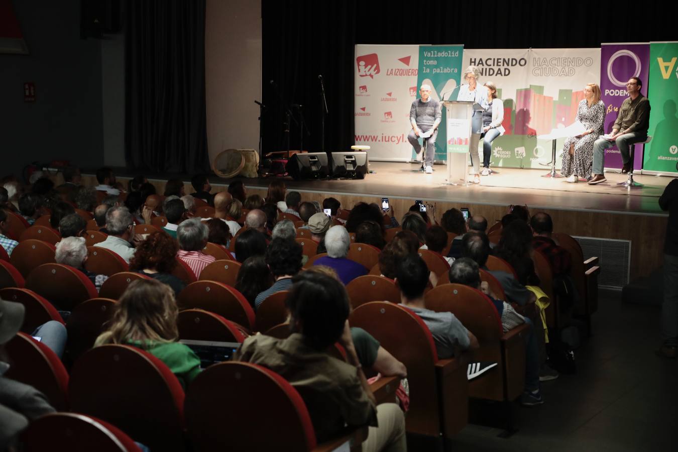 Fotos: Acto público de partidos de izquierdas de Valladolid para el nuevo curso político