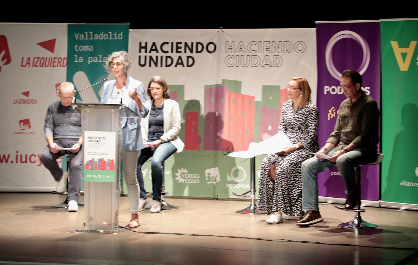 Fotos: Acto público de partidos de izquierdas de Valladolid para el nuevo curso político