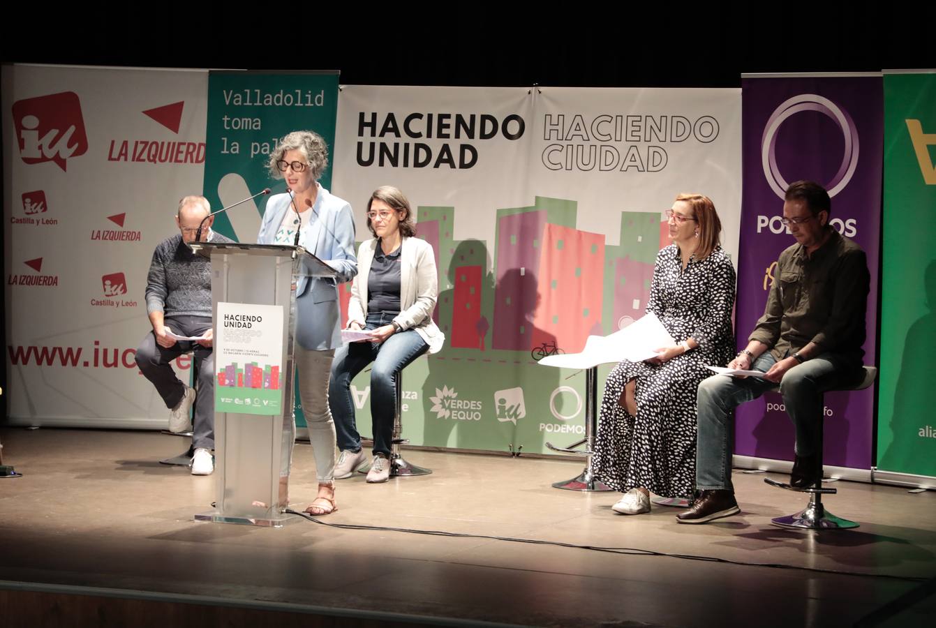 Fotos: Acto público de partidos de izquierdas de Valladolid para el nuevo curso político