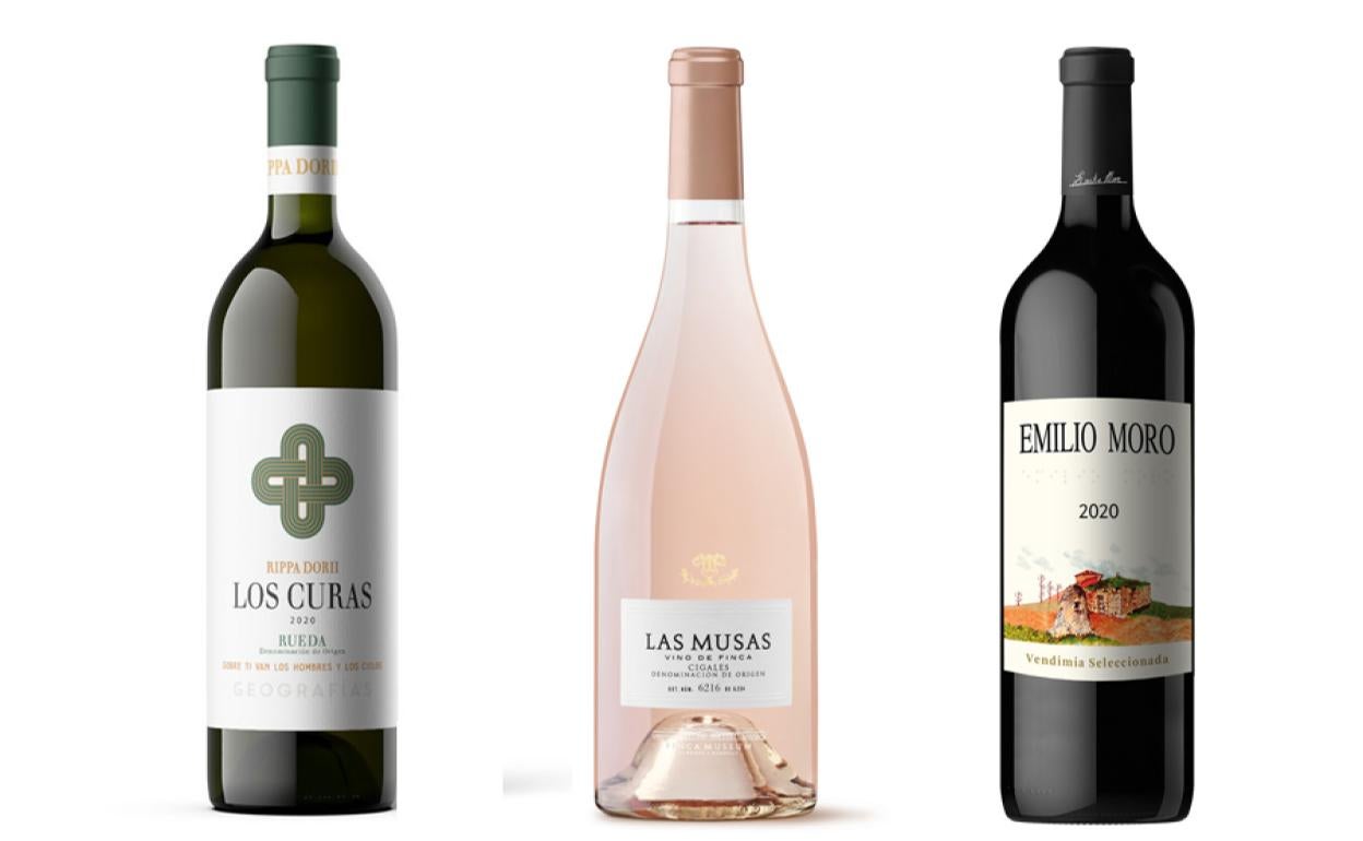 Los Curas 2020, Las Musas 2021, Emilio Moro Vendimia Seleccionada 2020. 