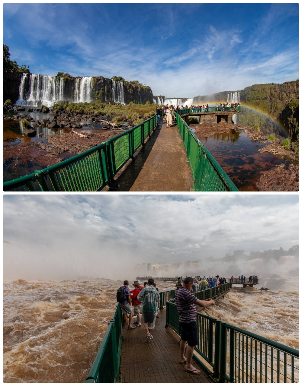 Fotos: Las cataratas de Iguazú se desbordan tras las fuertes lluvias torrenciales