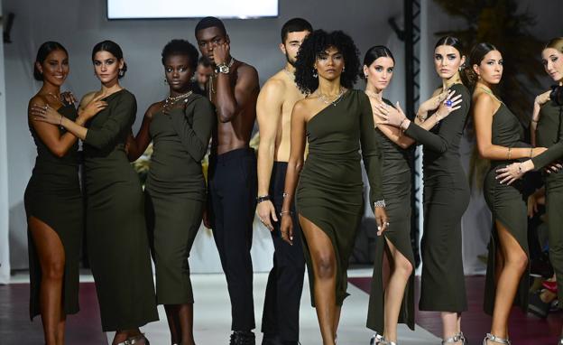 Uno de los pases de modelos.