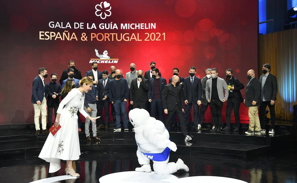 Gala de entrega de las estrellas Michelin, en Valencia en diciembre de 2021. 