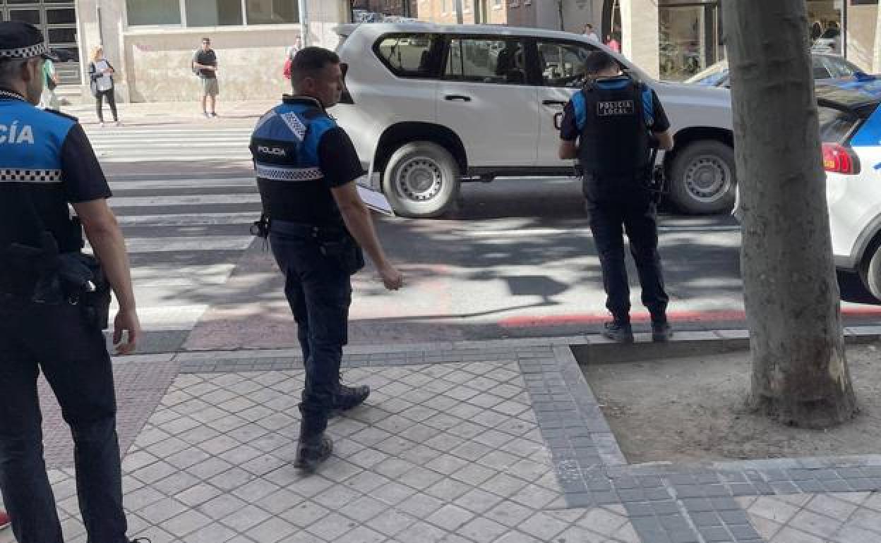 Policías locales de Segovia. 