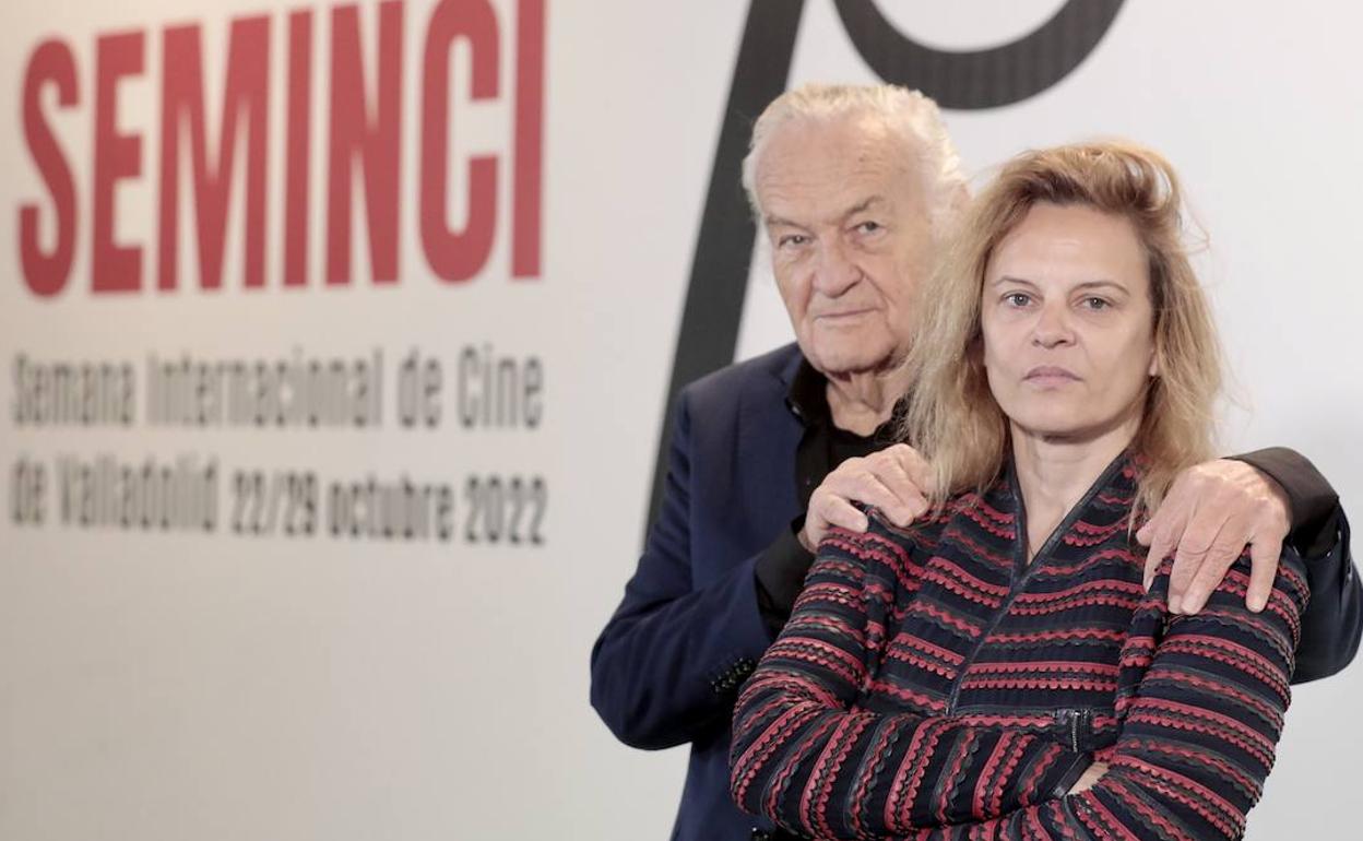 Jerzy Skolimowski y Ewa Piaskowska, director y guionista de la película 'Eo'. 