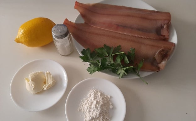 Imagen principal - Receta de gallo con salsa meunière