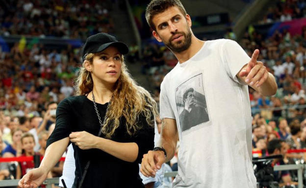 Shakira con Gerard Piqué. 