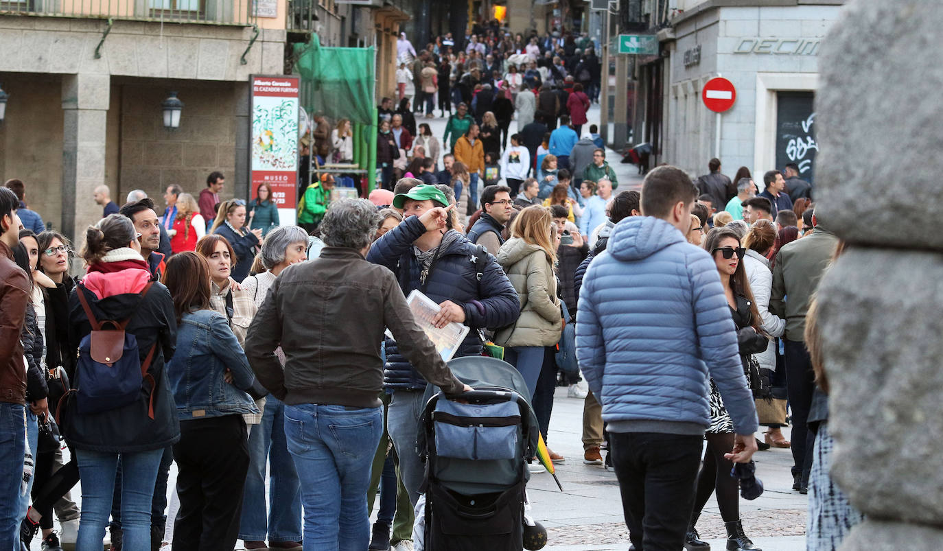 Turistas durante el puente de todos los santos. 