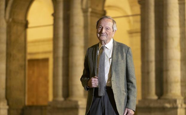 Rafael Moneo, en su visita al Patio Herreriano.